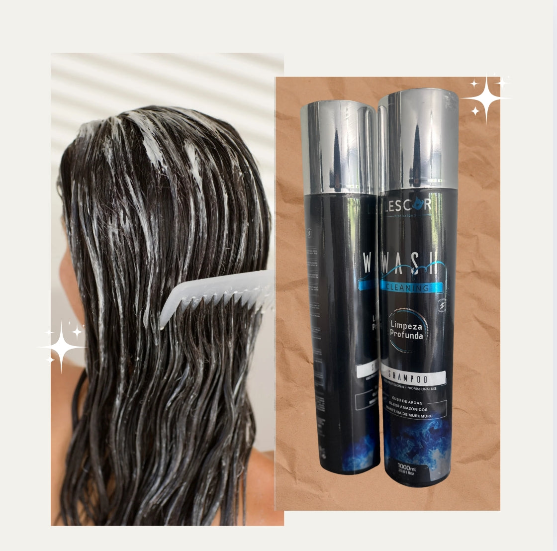 Kit Lissage Tanin Professionnel - LISSAGE 1000ml - SH Clarifiant 1000ml - Soin PH 300ml
