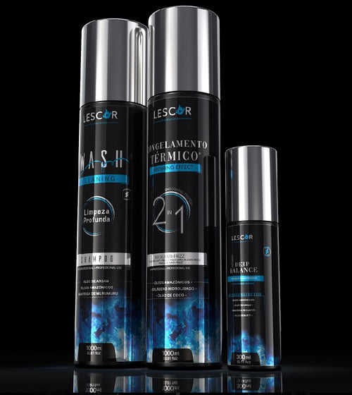 Kit Lissage Tanin Professionnel - LISSAGE 1000ml - SH Clarifiant 1000ml - Soin PH 300ml
