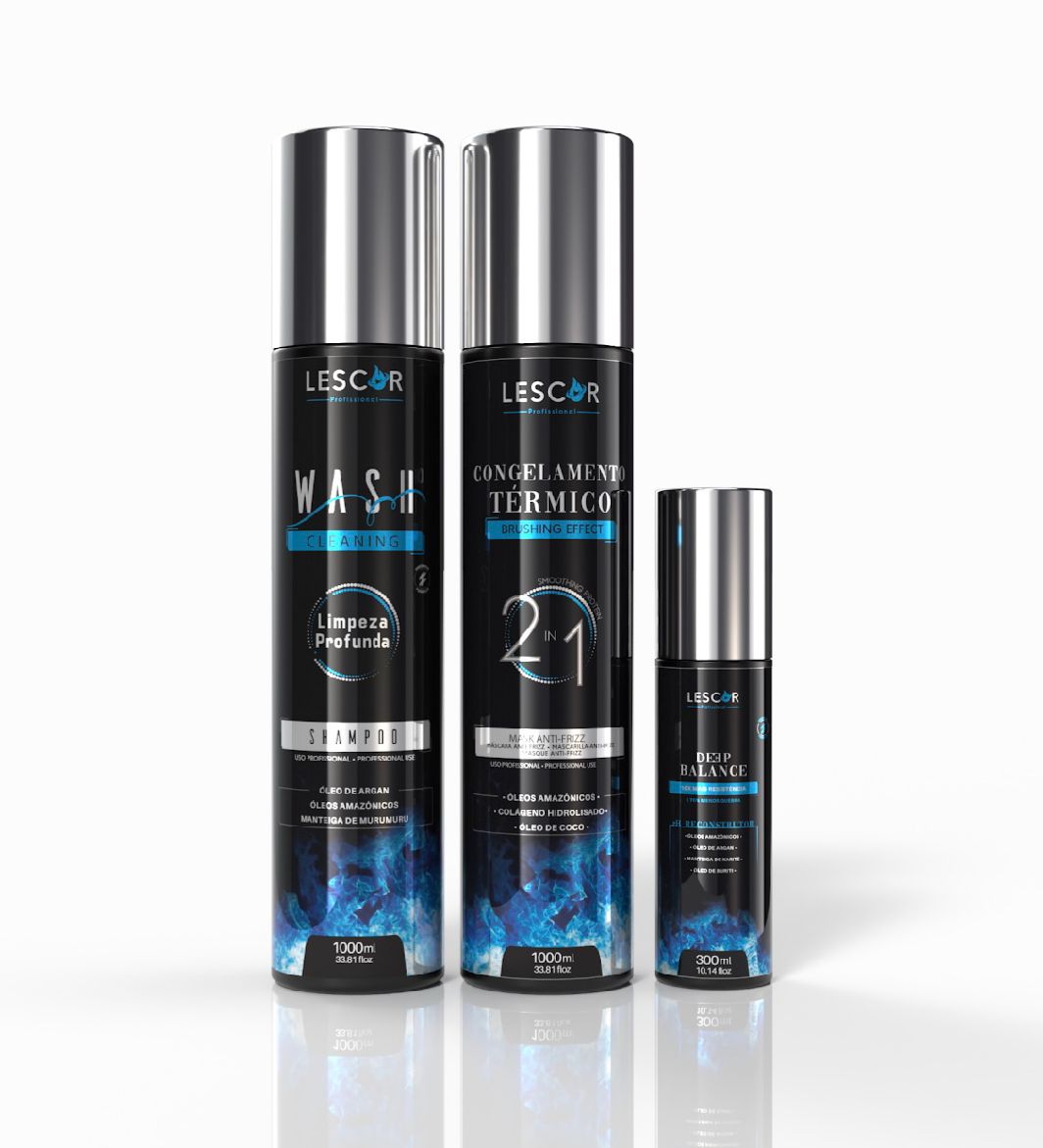 Kit Lissage Tanin Professionnel - LISSAGE 1000ml - SH Clarifiant 1000ml - Soin PH 300ml