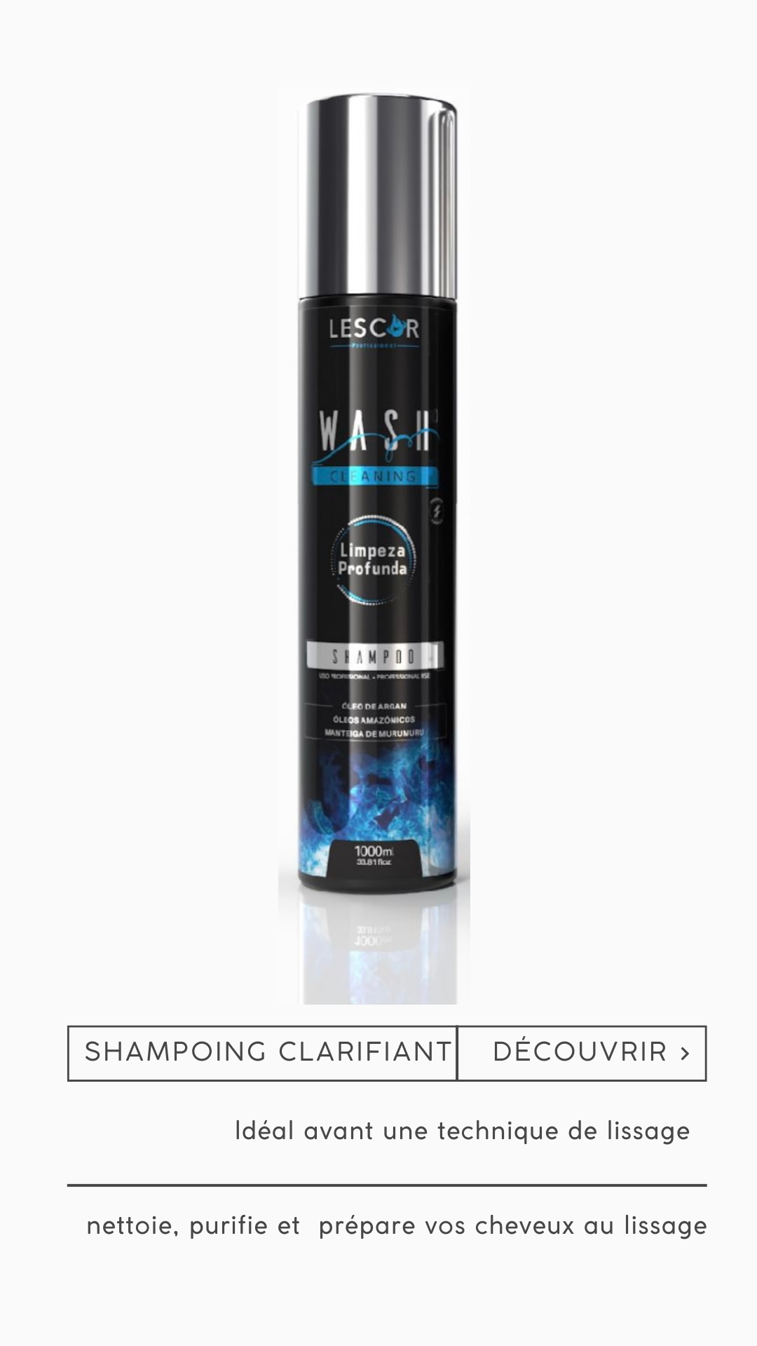 Shampoing Clarifiant Professionnel  1000ml – Wash Cleaning Lescor