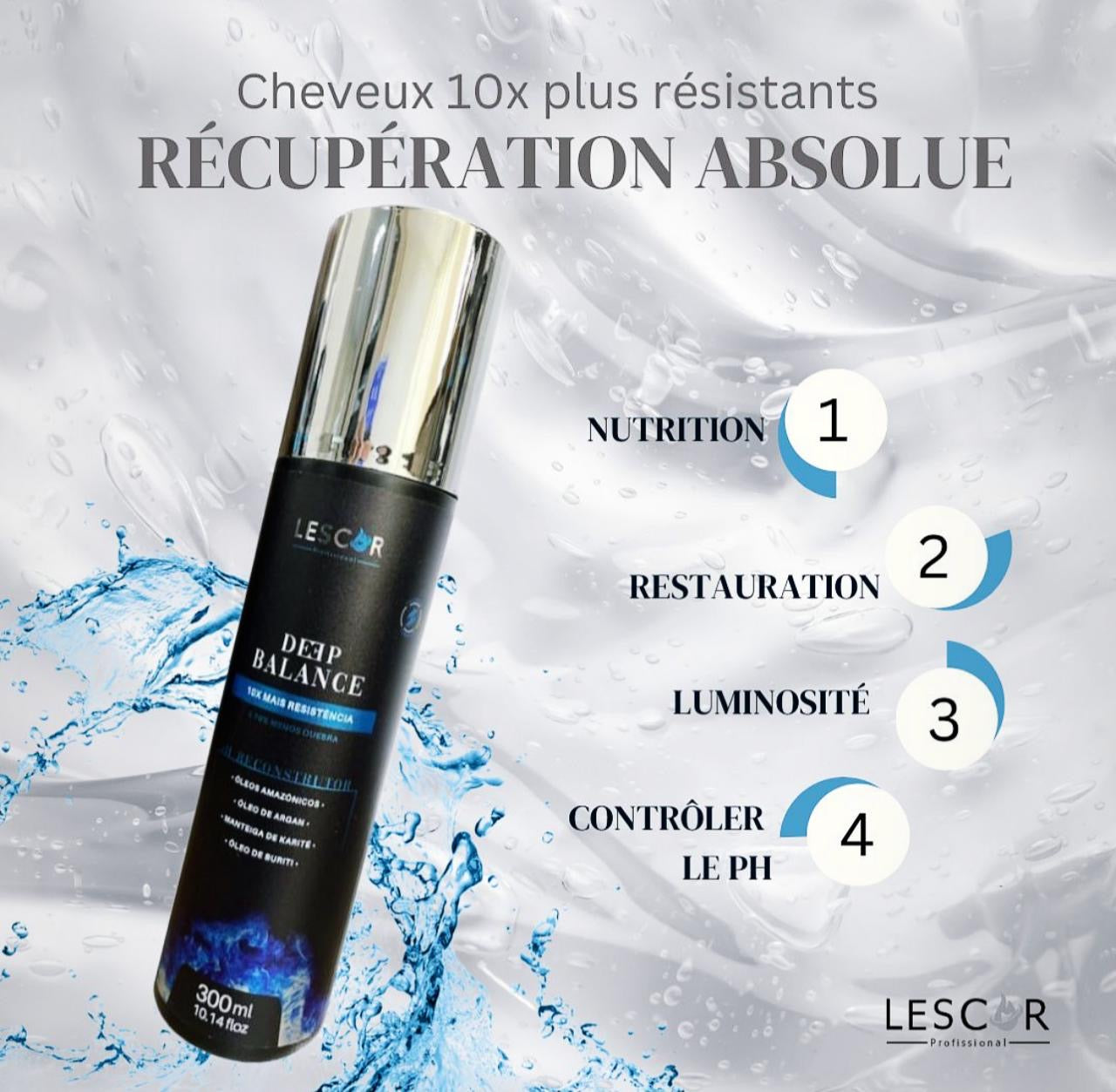 Kit Lissage Tanin Professionnel - LISSAGE 1000ml - SH Clarifiant 1000ml - Soin PH 300ml