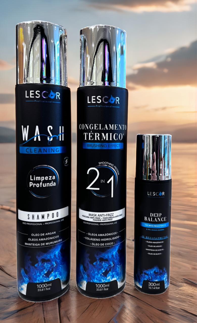 Kit Lissage Tanin Professionnel - LISSAGE 1000ml - SH Clarifiant 1000ml - Soin PH 300ml